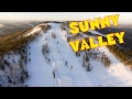 Sunny Valley: Shooting of snow slopes. Горнолыжный курорт Солнечная долина. Съемка трасс