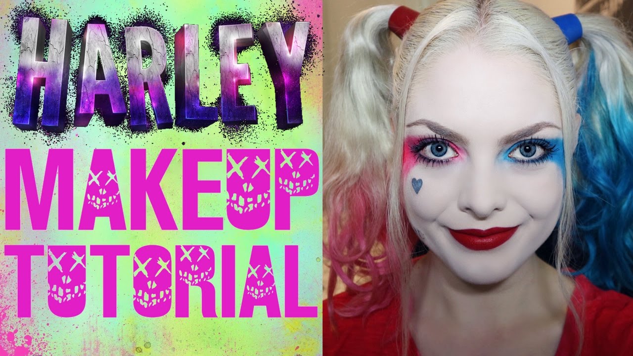 Improved Harley Quinn Makeup Tutorial! - YouTube