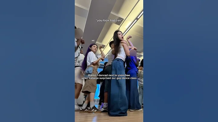 dancing next to yoonchae when katseye surprised our gap dance class thumbnail