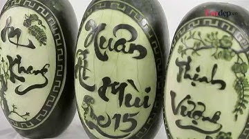 Khắc tỉa dưa hấu đẹp mắt đón Tết