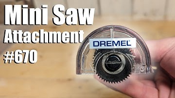 Dremel 670 Mini Saw Attachment: Cut Plywood With A Dremel