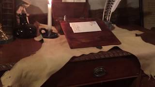 How I set up my writing desk for 18th century letter writing