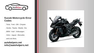 Suzuki Motorcycle Error Codes