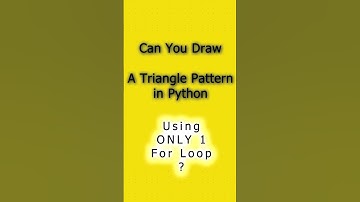 Draw a Right-Angled Triangle Pattern in Python Using Just 3 Lines! 🔺💻 #shorts