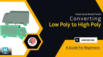Converting Low Poly Model to High Poly In Maya - Easy Modelling