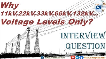 Why 11kV, 22kV, 33kV, 66kV, 132kV... used in India (Interview Question)
