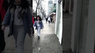 Robson Street In Vancouver Today