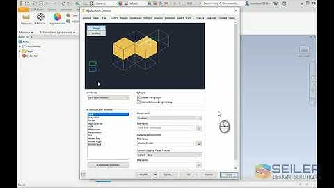 Inventor Switching to the Dark User Interface Color Theme