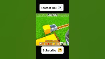 Super Speed Minecraft Rail System