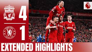 Jota, Bradley, Szoboszlai \& Diaz goals! | Liverpool 4-1 Chelsea | Extended Highlights