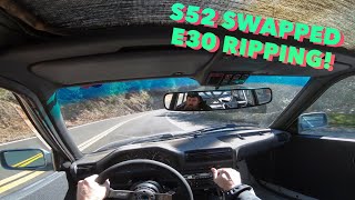 S52 Swapped BMW E30 Ripping the Canyons