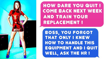 Boss Forgot I Was Irreplaceable Worker. Only I Knew How To Run Equipment. Well, Ask HR, I Quit! r/MC