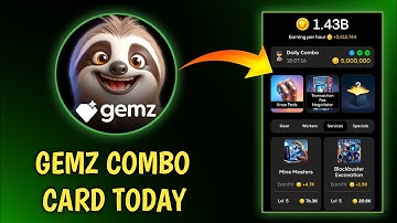 Gemz Daily Combo CardToday 30 August | Gemz Daily Combo Card Today  | Today Gemz Combo Card #gemz