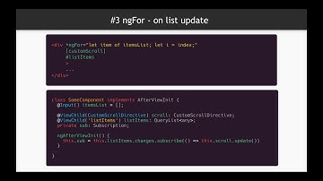 "Angular can waste your time" series. Pitfall #3 - get moment after ngFor DOM update
