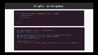 "Angular can waste your time" series. Pitfall #3 - get moment after ngFor DOM update