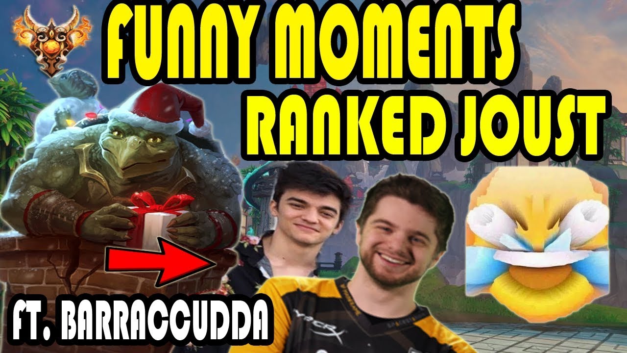 FUNNY AND OP RANKED JOUST MOMENTS FT. BARRACCUDDA- SMITE