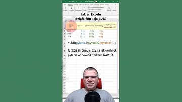 Jak w Excelu działa funkcja LUB? #microsoftexcel