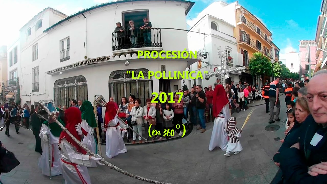 La procesión del Domingo de Ramos de Marbella en 360º