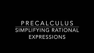 TPCH 2-4 Notes Simplifying Rational Expressions