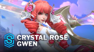 Crystal Rose Gwen Wild Rift Skin Spotlight