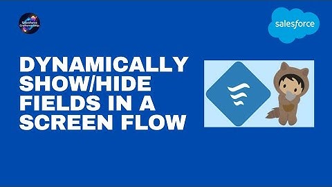 21.Dynamically Show/Hide Fields in a Screen Flow