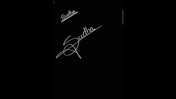 Signature Style For Name Sudha😇 #shorts #viral #signature #signaturestyle #easy #easysignaturestyle