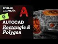 AUTOCAD - RECTANGLE, POLYGON &amp; ELLIPSE #6