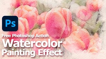 Photoshop Watercolor Effect Tutorial with free download action