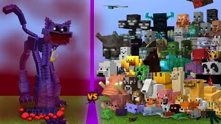 Catnap VS All Minecraft Bedrock Mobs - ADDON FIGHT MCPE