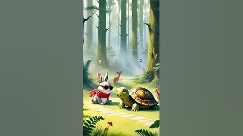 A 🐰Rabbit and turtle🐢 story. Ai video #ai #story @natanporai