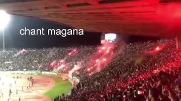 لقطة مباراة هلال القدس .. جماهير الرجاء تبدع في أغنية " رجاوي فلسطيني " بكراكاج خيالي