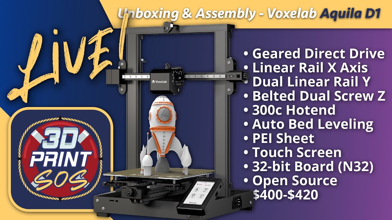 Voxelab Aquila D1: New 3D Printer Unboxing and Review