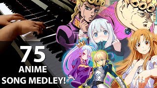75 ANIME SONGS in 60 MINUTES!!! (EPIC Piano Medley)