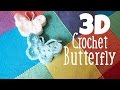 DIY 3D Crochet Butterfly How To Tutorial ¦ The Corner of Craft
