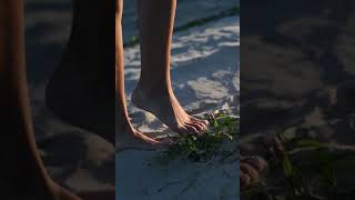 Enjoying The Sand With Bare Feet
