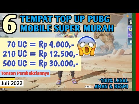 6 TEMPAT TOP UP UC PUBG MOBILE MURAH 2022