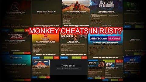 Rust Monkey Gets Banned For Cheating // Rust PVP Montage // 2.9k hrs //