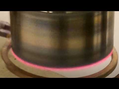 Hardening a Hole Saw with Induction Heating