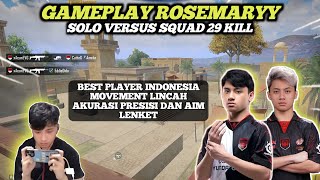 GAMEPLAY ROSEMARY SOLO VERSUS SQUAD DI RANK ACE DOMINATOR | PUBGM INDONESIA