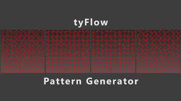 tyFlow pattern generator, with scena.