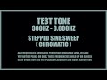 300HZ - 8000HZ TEST TONE | test your speaker setup and room acoustics