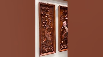 Tranh dân gian Lý Ngư Vọng Nguyệt #đồgỗmỹnghệ #nộithấtgỗ #tranhgỗ