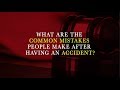 Common mistakes people make after being involved in an accident in NYC. -Oresky &amp; Associates, PLLC