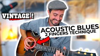 Tuto Guitare - SONNE COMME UN PRO sur ce BLUES ACOUSTIQUE Old School