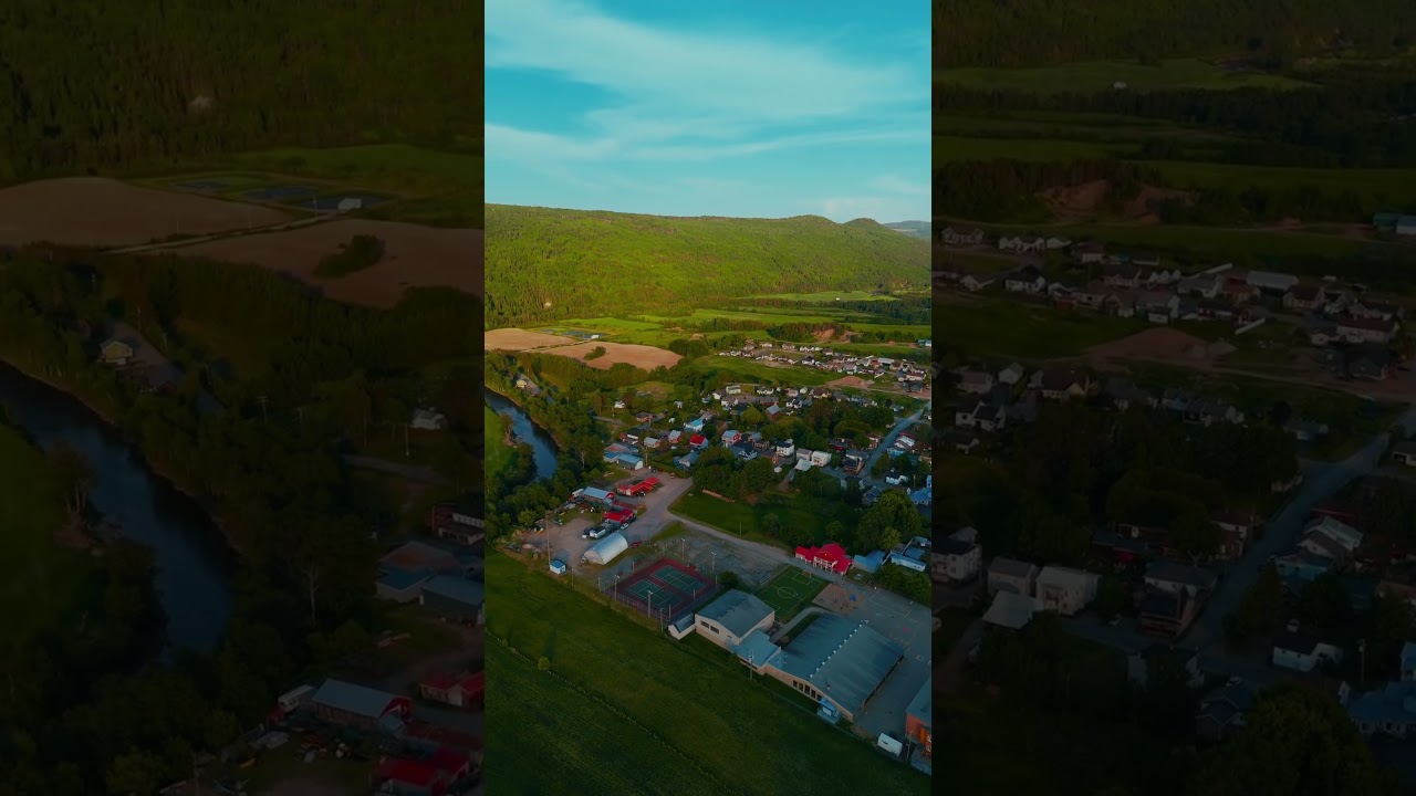 Somewhere in the mountains of Charlevoix⛰️ #drone #music  #filmmaker  #mountains #city