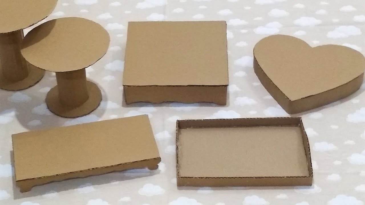 Como Fazer Bandeja De Papelão Para Docinhos