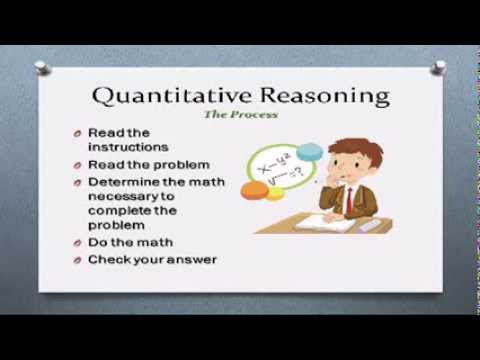 quantitative reasoning and problem solving