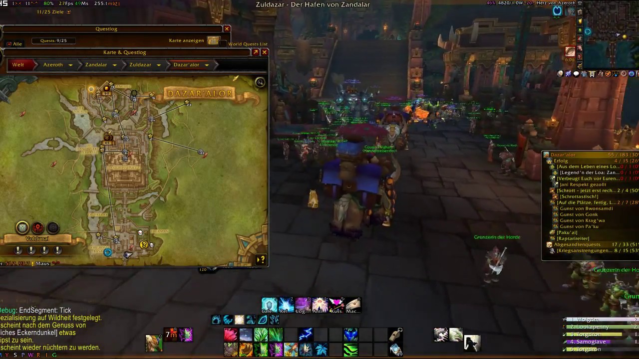 World of Warcraft Guids BfA °°°Weltquest Zeitwanderung annehmen und 