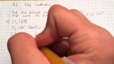 9-1 | Finding Equivalent Polar Coordinates
