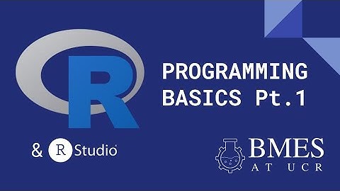 R Programming Basics | Intro Tutorial Pt. 1